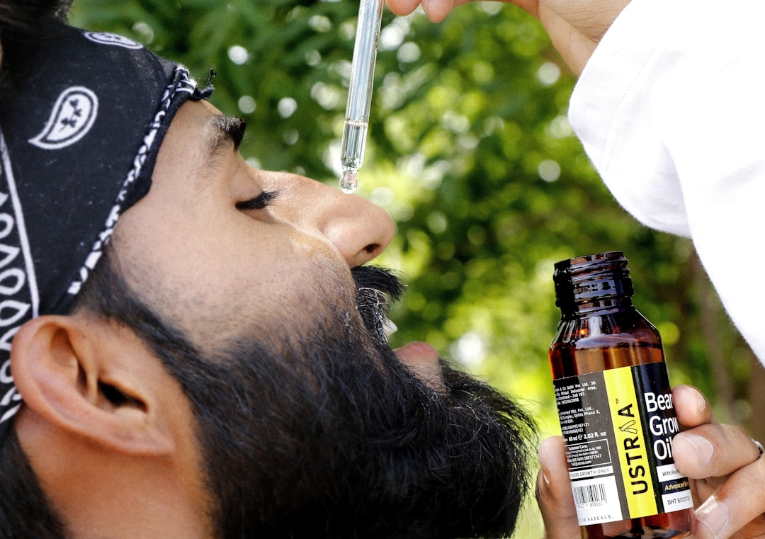 Photo Beard oil bottle